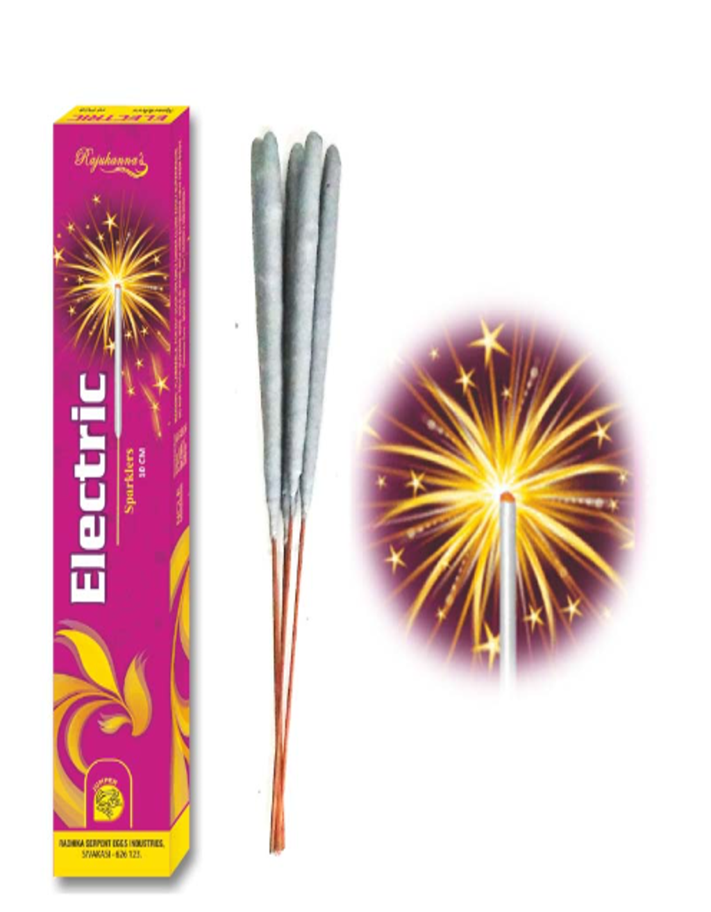 10 CM Electric Sparklers | 1 Box | 10 Pcs